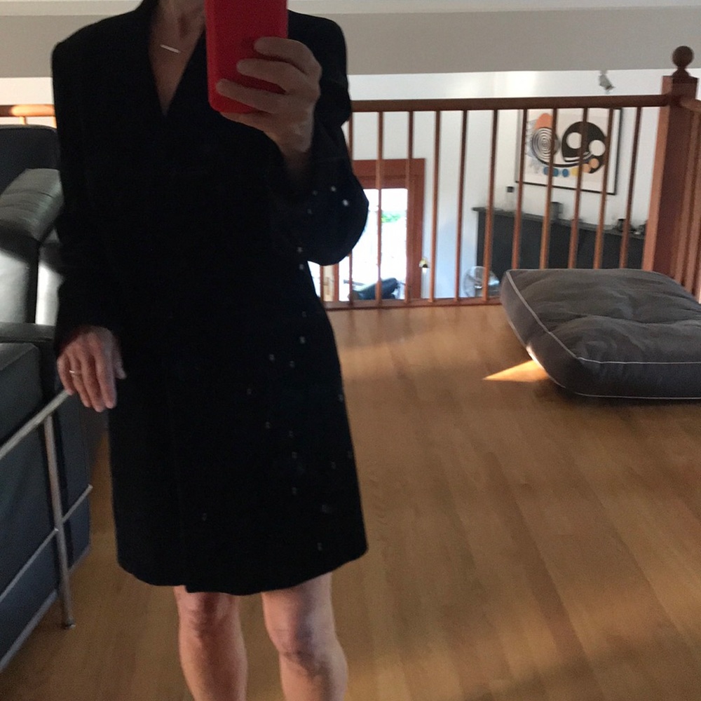 Black velvet jacket/dress